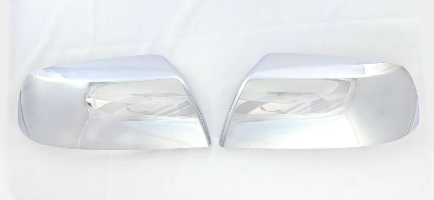 MC329 07-22 Toyota Sequoia, 07-21 Toyota Tundra 2 PCS Top Chrome Replacement Mirror Cover