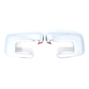 MC330 21-24 Ford F-150 With or W/O Camera 2 PCS With Turn Signal Chrome Tape-on Mirror Cover