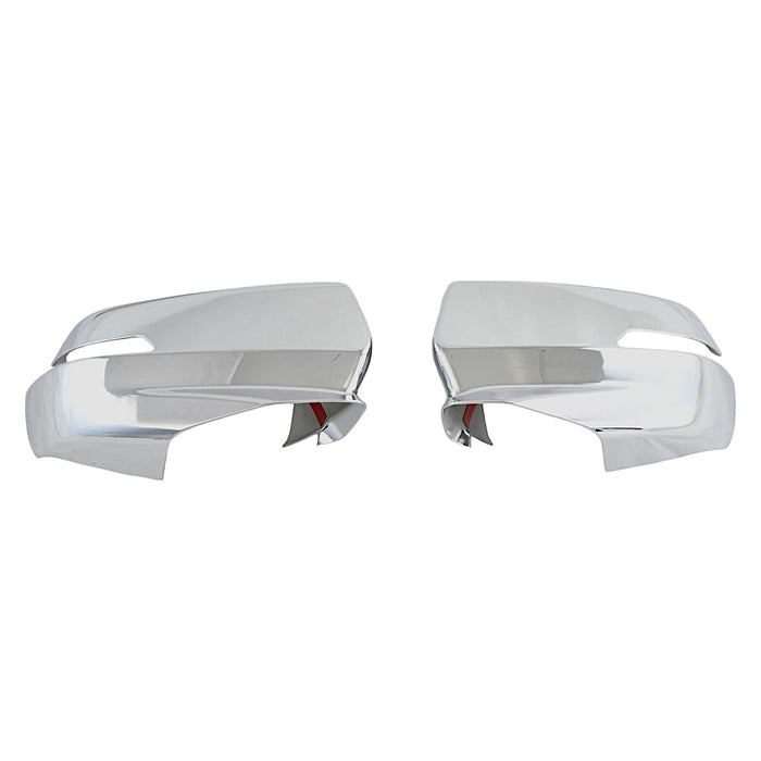 MC355 17-24 Cadillac XT5, 19-24 Cadillac XT4, 20-24 Cadillac XT6, 19-24 Chevrolet Blazer, 2024 Honda Prologue 4 PCS With Turn Signal Full Chrome Tape-on Mirror Cover