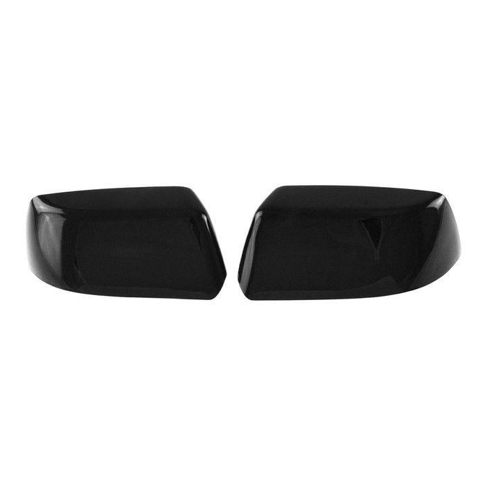 MC6238BLK 15-20 Chevrolet Tahoe/Suburban, 15-20 GMC Yukon 2 PCS Top Gloss Black Tape-on Mirror Cover