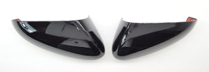 MC6252BLK 13-20 Ford Fusion 2 PCS No Turn Signal Top Gloss Black Tape-on Mirror Cover