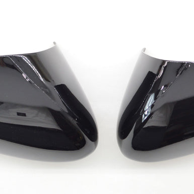 MC6252BLK 13-20 Ford Fusion 2 PCS No Turn Signal Top Gloss Black Tape-on Mirror Cover