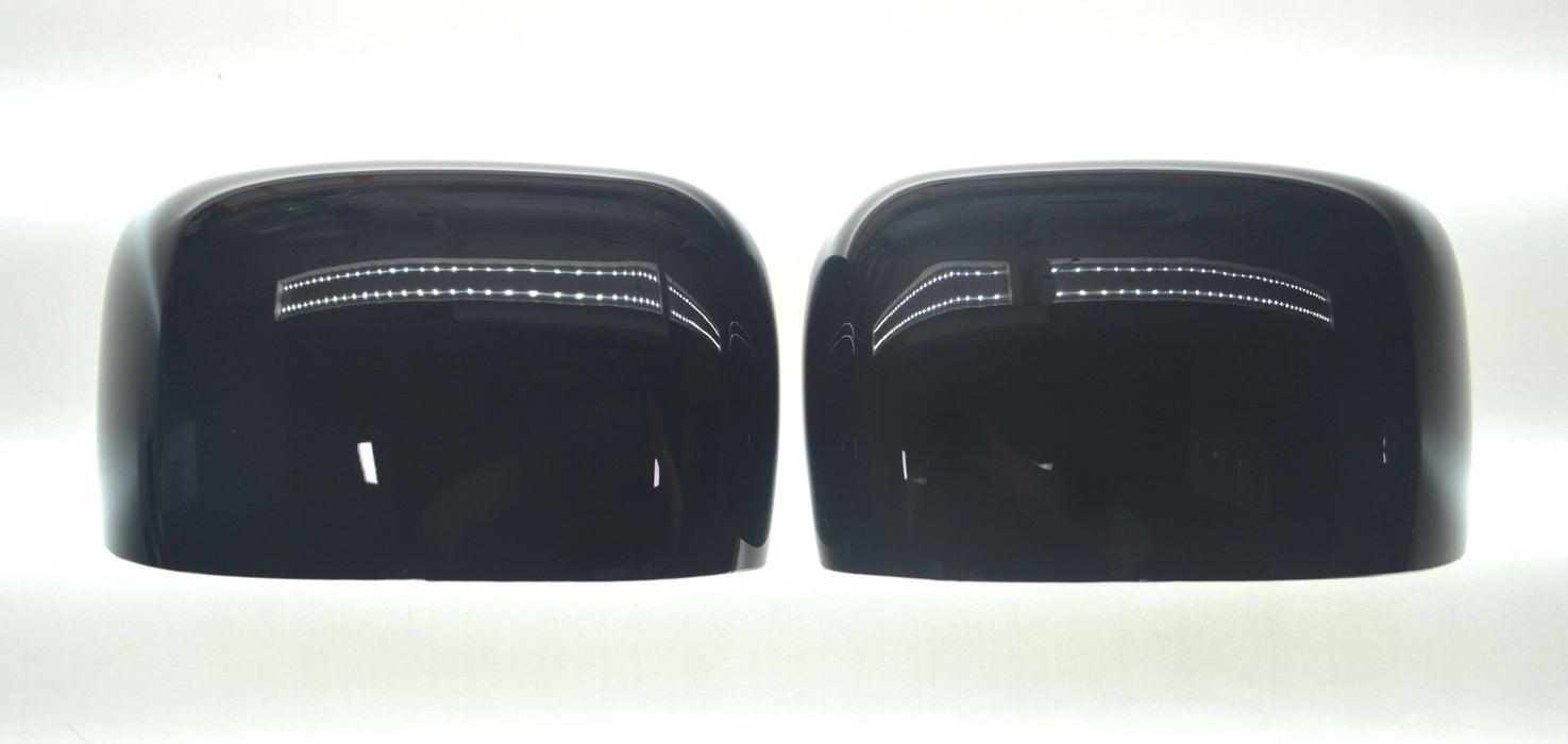 MC6269BLK 15-23 Jeep Renegade 2 PCS No Turn Signal Full Gloss Black Tape-on Mirror Cover