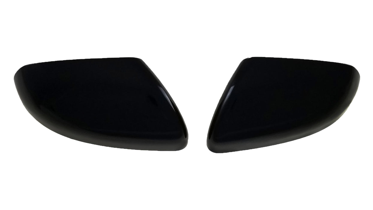 MC6272BLK 15-24 Ford Edge 2 PCS No Turn Signal Top Gloss Black Tape-on Mirror Cover