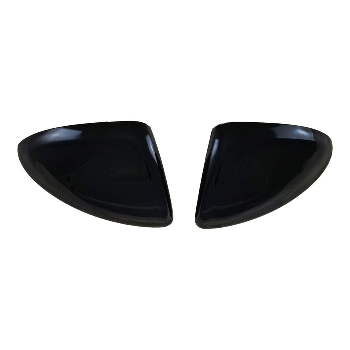 MC6273BLK 16-19 Chevrolet Cruze 2 PCS W/ or W/O Turn Signal Top Gloss Black Tape-on Mirror Cover