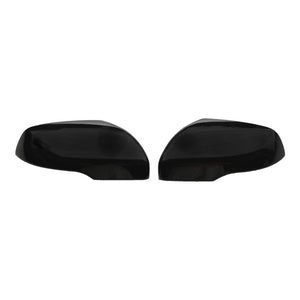 MC6276BLK 15-24 Ford Edge 2 PCS With Turn Signal Top Gloss Black Tape-on Mirror Cover