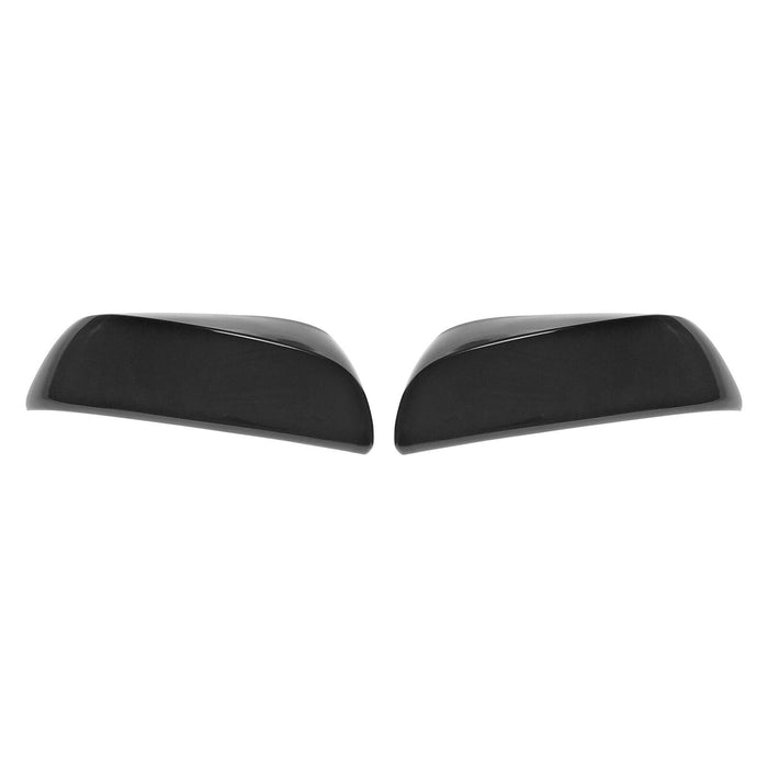 MC6279BLK 16-23 Toyota Tacoma, 19-24 Toyota RAV4, 22-24 Toyota Sienna/Corolla Cross 2 PCS No Turn Signal Top Gloss Black Tape-on Mirror Cover