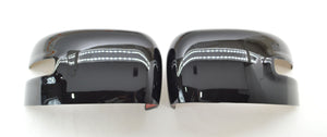 MC6280BLK 15-23 Jeep Renegade 2 PCS With Turn Signal Full Gloss Black Tape-on Mirror Cover