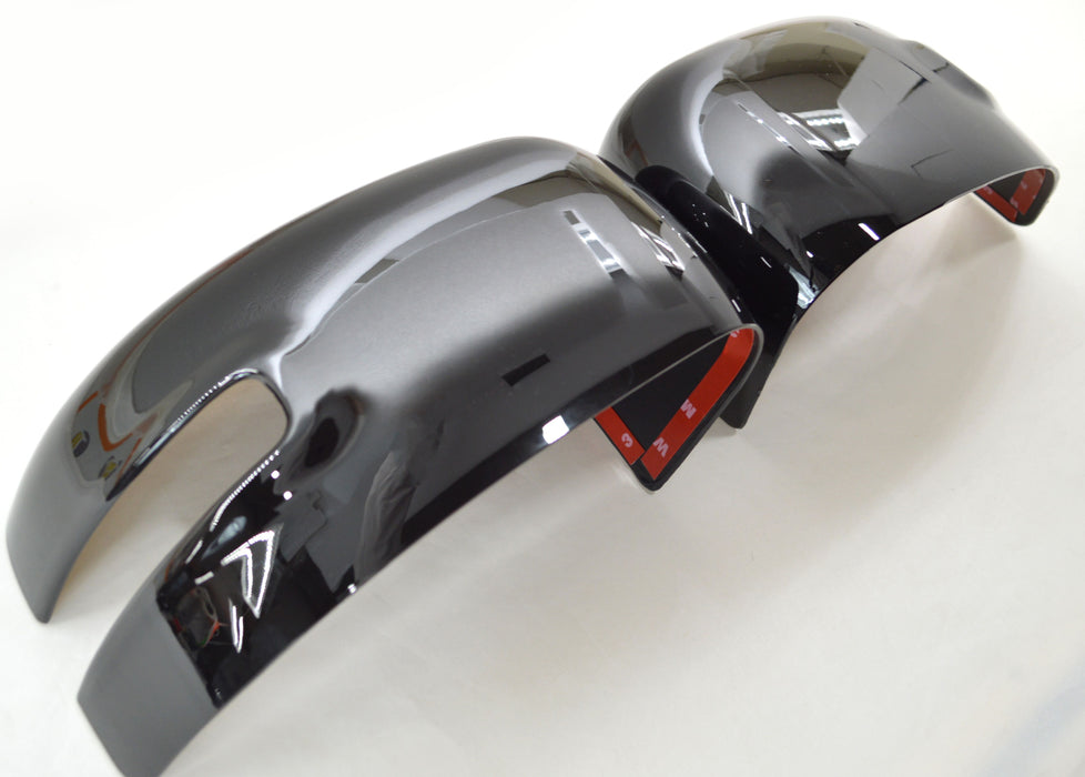 MC6280BLK 15-23 Jeep Renegade 2 PCS With Turn Signal Full Gloss Black Tape-on Mirror Cover