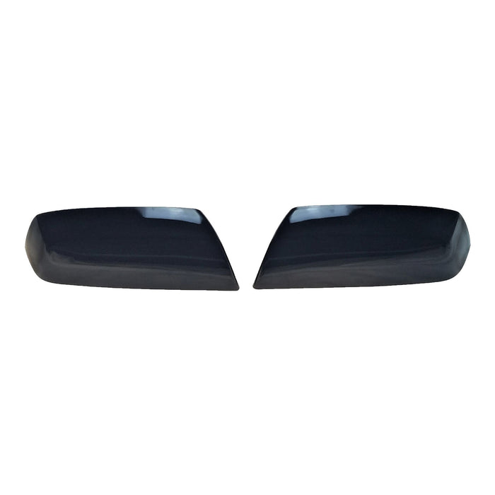 MC6284BLK 14-18 Chevrolet Silverado 1500, 14-18 GMC Sierra 1500 2 PCS Top Gloss Black Replacement Mirror Cover