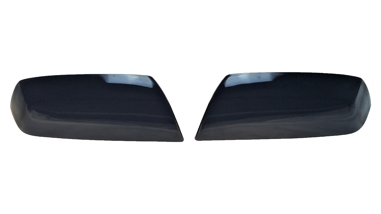 MC6284BLK 14-18 Chevrolet Silverado 1500, 14-18 GMC Sierra 1500 2 PCS Top Gloss Black Replacement Mirror Cover