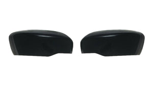 MC6285BLK 14-20 Nissan Rogue, 17-22 Nissan Rogue Sport, 22-24 Nissan Frontier 2 PCS No Turn Signal Top Gloss Black Tape-on Mirror Cover
