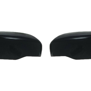 MC6285BLK 14-20 Nissan Rogue, 17-22 Nissan Rogue Sport, 22-24 Nissan Frontier 2 PCS No Turn Signal Top Gloss Black Tape-on Mirror Cover