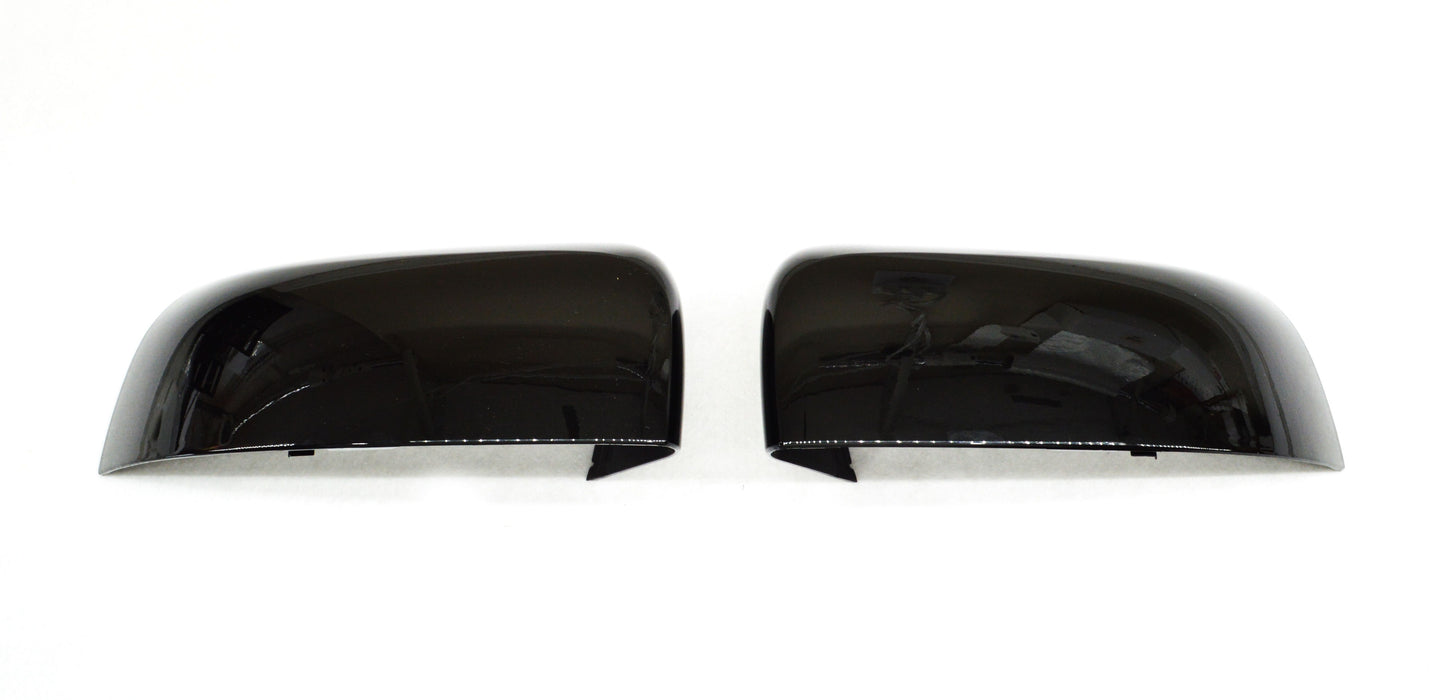 MC6302BLK 19-23 Ford Ranger 2 PCS No Turn Signal Top Gloss Black Replacement Mirror Cover