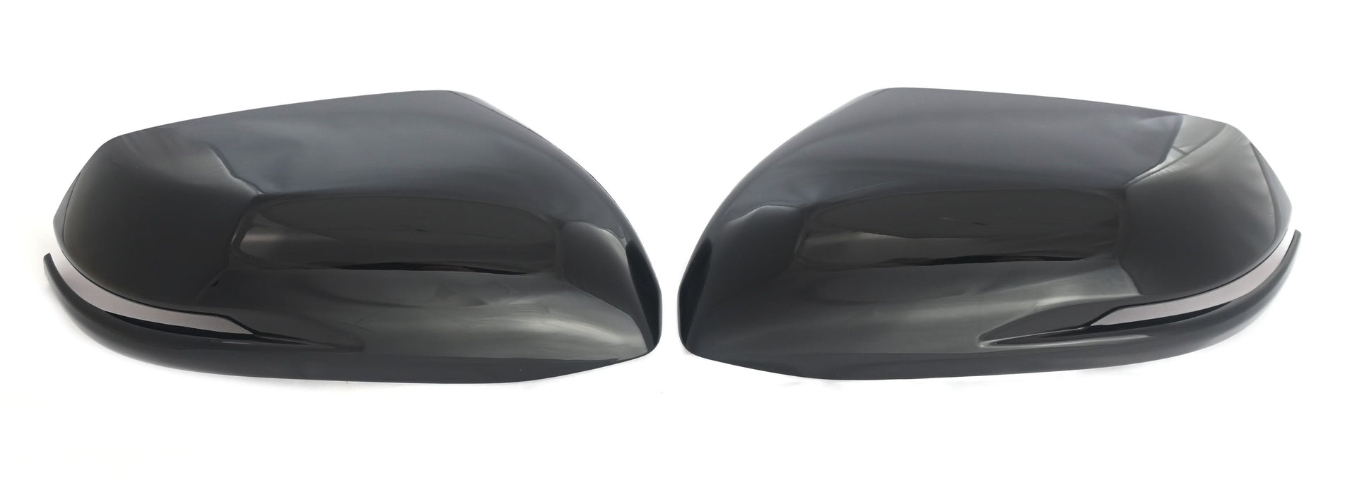 MC6304BLK 17-22 Honda CR-V, 19-22 Honda HR-V 2 PCS With Turn Signal Top Gloss Black Tape-on Mirror Cover