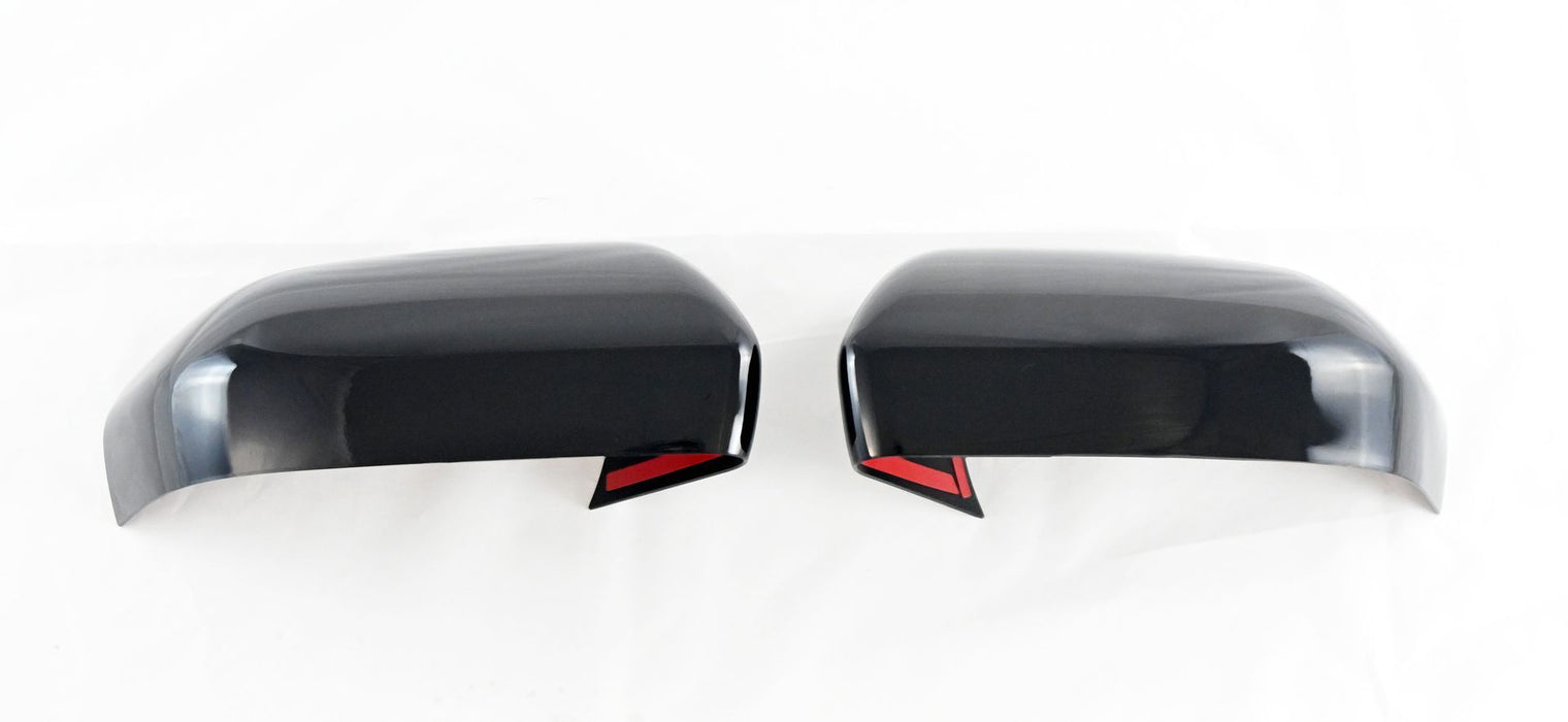 MC6309BLK 18-24 Ford Expedition, 18-24 Lincoln Navigator 2 PCS No Turn Signal Gloss Black Tape-on Mirror Cover