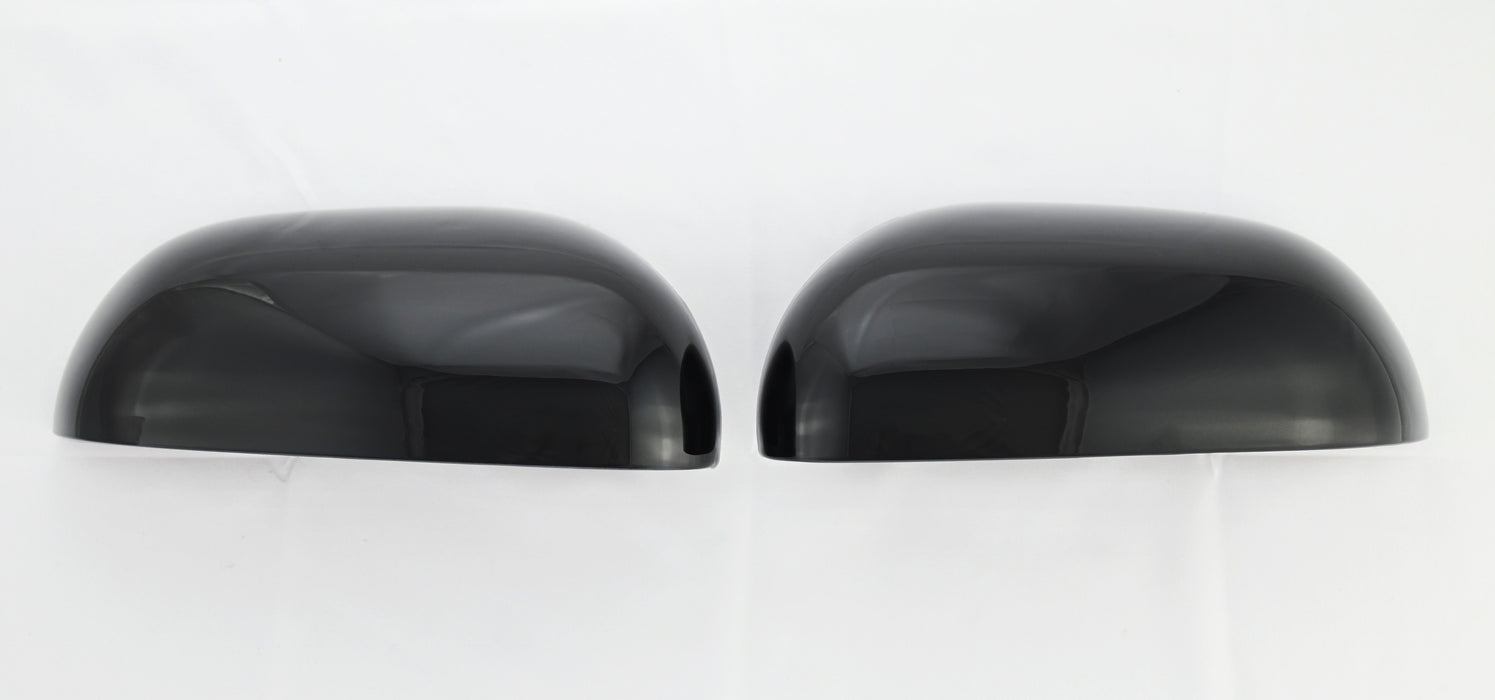 MC6310BLK 20-24 Kia Soul, 20-23 Kia Soul EV 2 PCS No Turn Signal Top Gloss Black Tape-on Mirror Cover