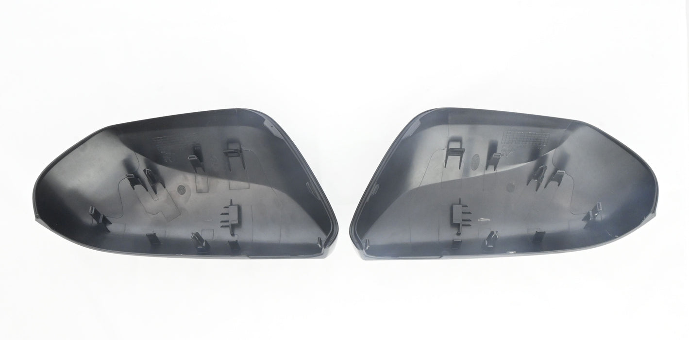 MC6317BLK 17-22 Toyota Prius, 19-23 Toyota Camry 2 PCS No Turn Signal Top Gloss Black Replacement Mirror Cover