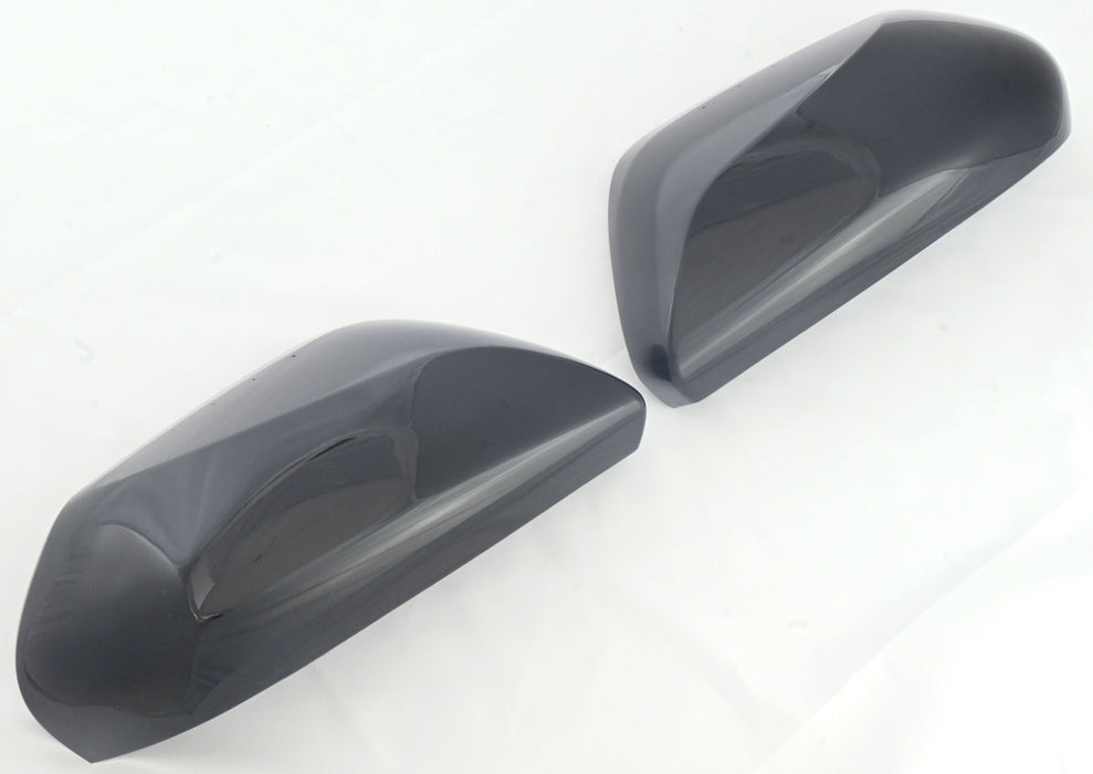 MC6317BLK 17-22 Toyota Prius, 19-23 Toyota Camry 2 PCS No Turn Signal Top Gloss Black Replacement Mirror Cover