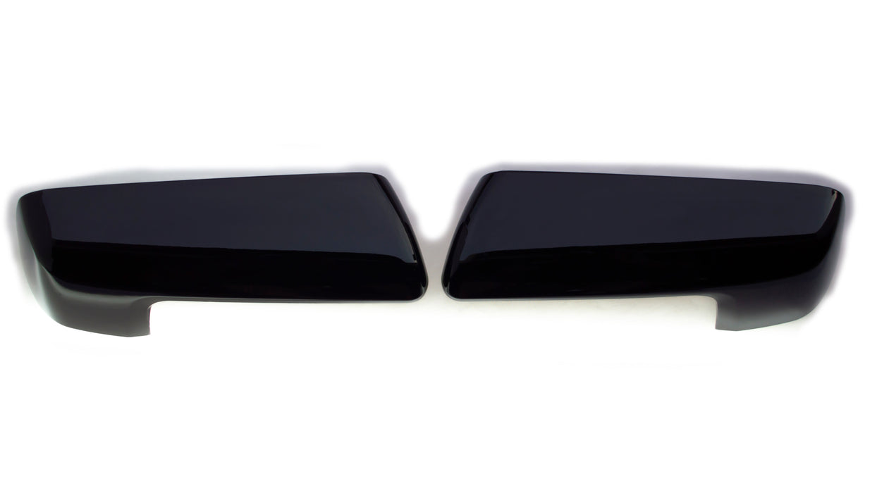 MC6327BLK 19-24 Chevrolet Silverado 1500, 19-24 GMC Sierra 1500 2 PCS Top Gloss Black Replacement Mirror Cover