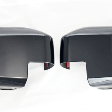 MC6344BLK 21-24 Ford Bronco With or W/O Camera 2 PCS With Turn Signal Full Gloss Black Tape-on Mirror Cover
