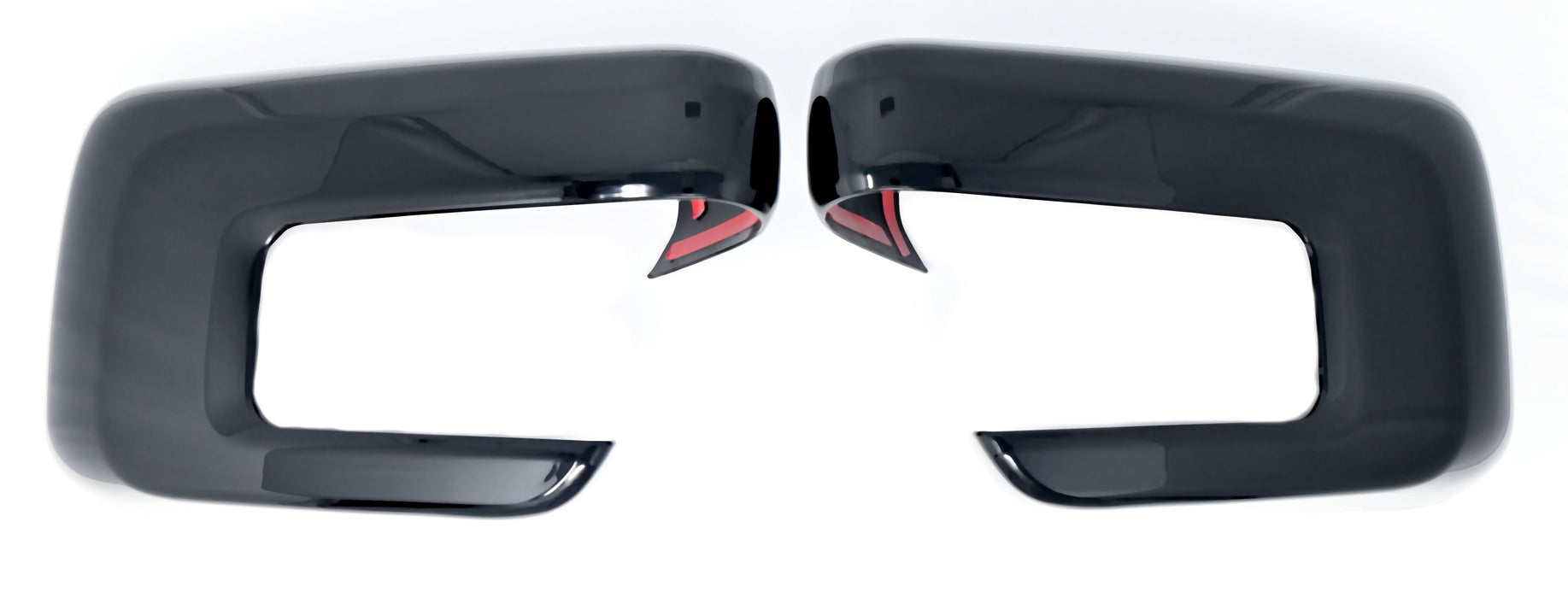 MC6346BLK 21-24 Ford F-150 No Camera 2 PCS No Turn Signal Gloss Black Tape-on Mirror Cover