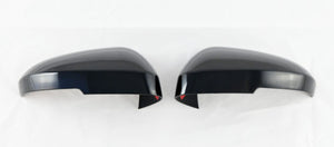 MC6354BLK 21-24 Nissan Rogue, 22-24 Mitsubishi Outlander/Outlander PHEV 2 PCS With Turn Signal Top Gloss Black Tape-on Mirror Cover