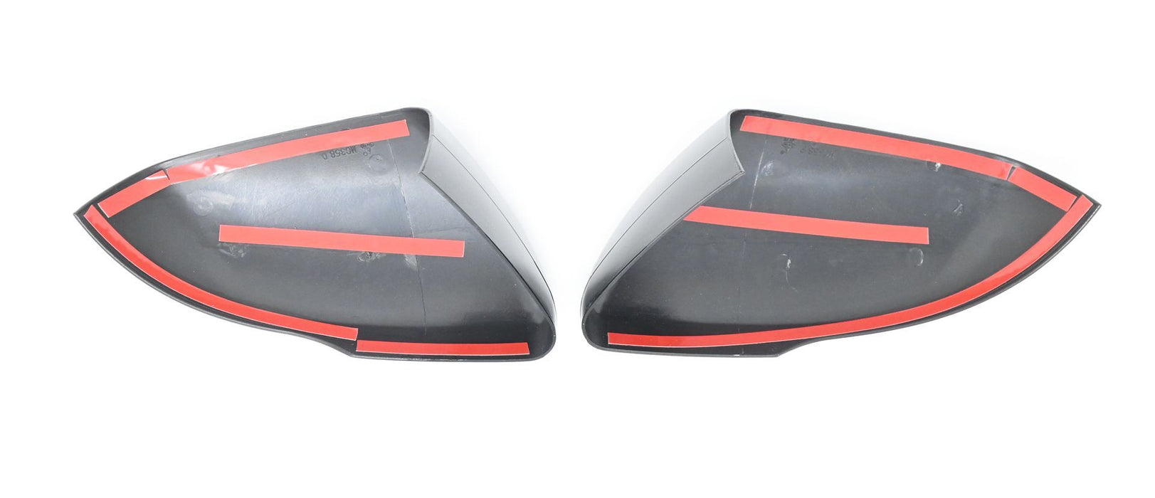 MC6358BLK 19-24 Ford Edge 2 PCS With Turn Signal Full Gloss Black Tape-on Mirror Cover