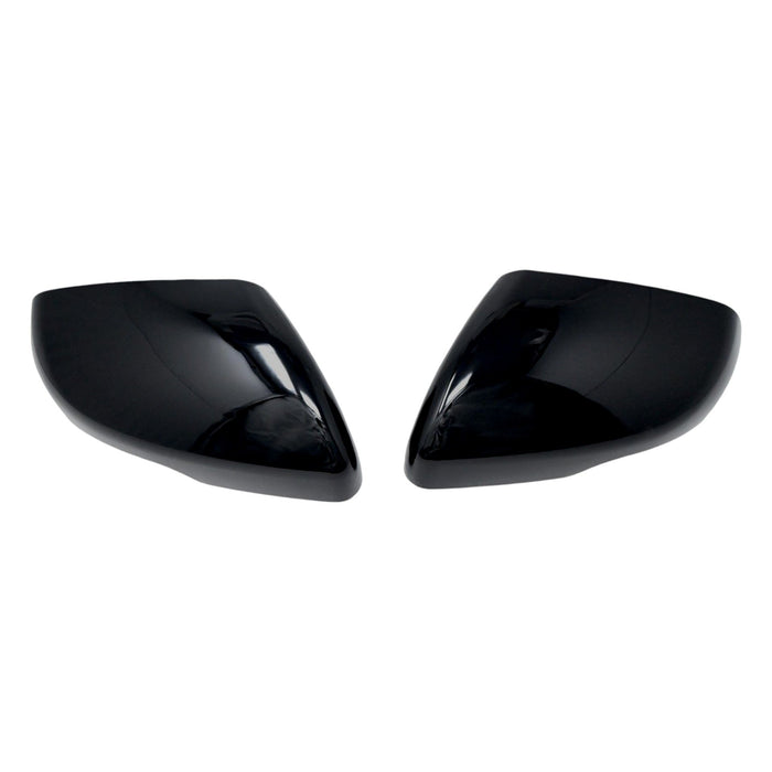 MC6358BLK 19-24 Ford Edge 2 PCS With Turn Signal Full Gloss Black Tape-on Mirror Cover