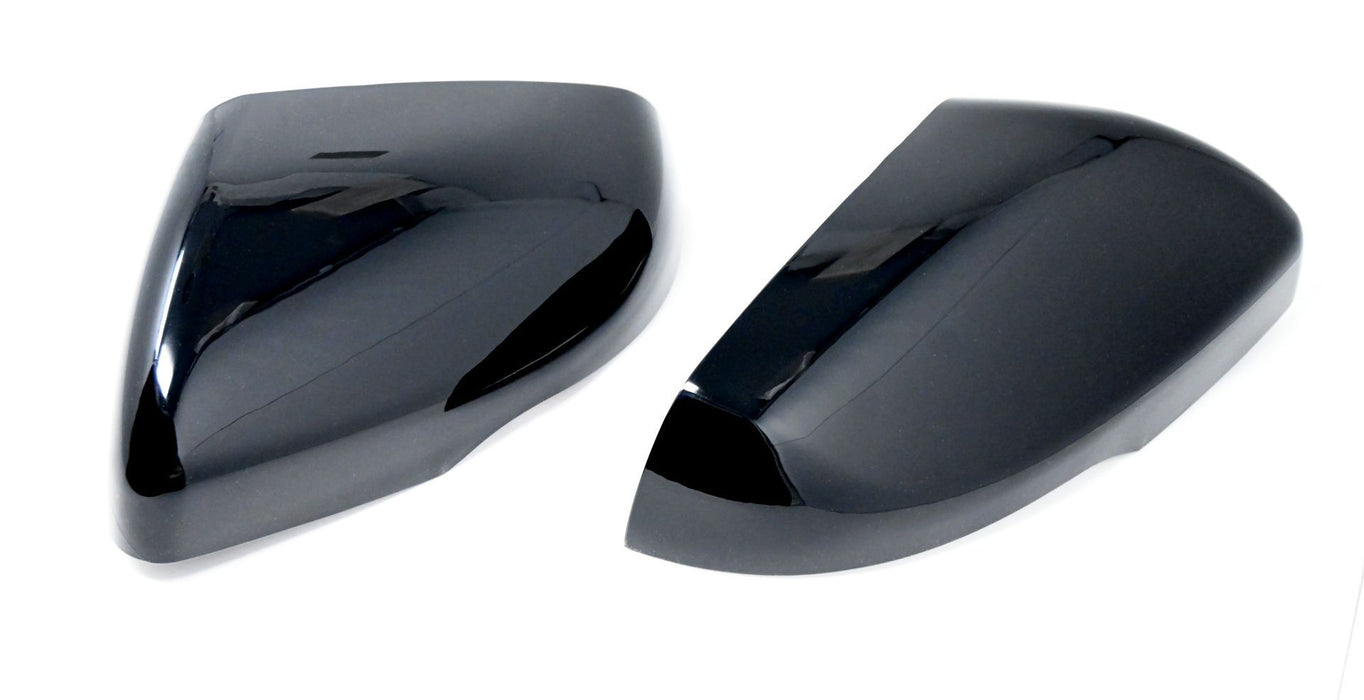 MC6358BLK 19-24 Ford Edge 2 PCS With Turn Signal Full Gloss Black Tape-on Mirror Cover