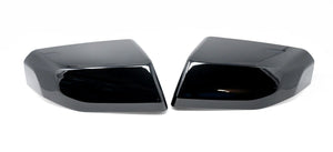 MC6362BLK 23-24 Chevrolet Colorado, 23-24 GMC Canyon 2 PCS No Turn Signal Top Gloss Black Tape-on Mirror Cover
