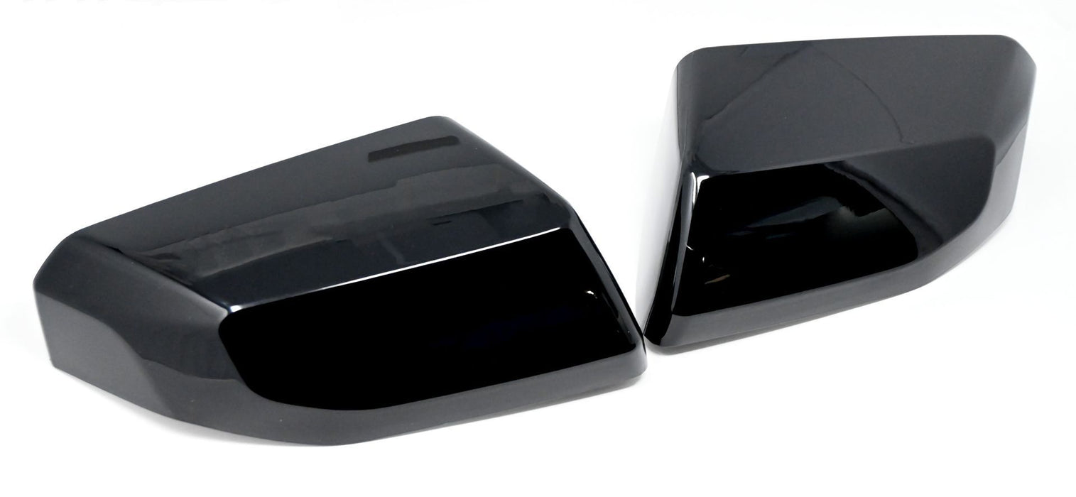 MC6362BLK 23-24 Chevrolet Colorado, 23-24 GMC Canyon 2 PCS No Turn Signal Top Gloss Black Tape-on Mirror Cover