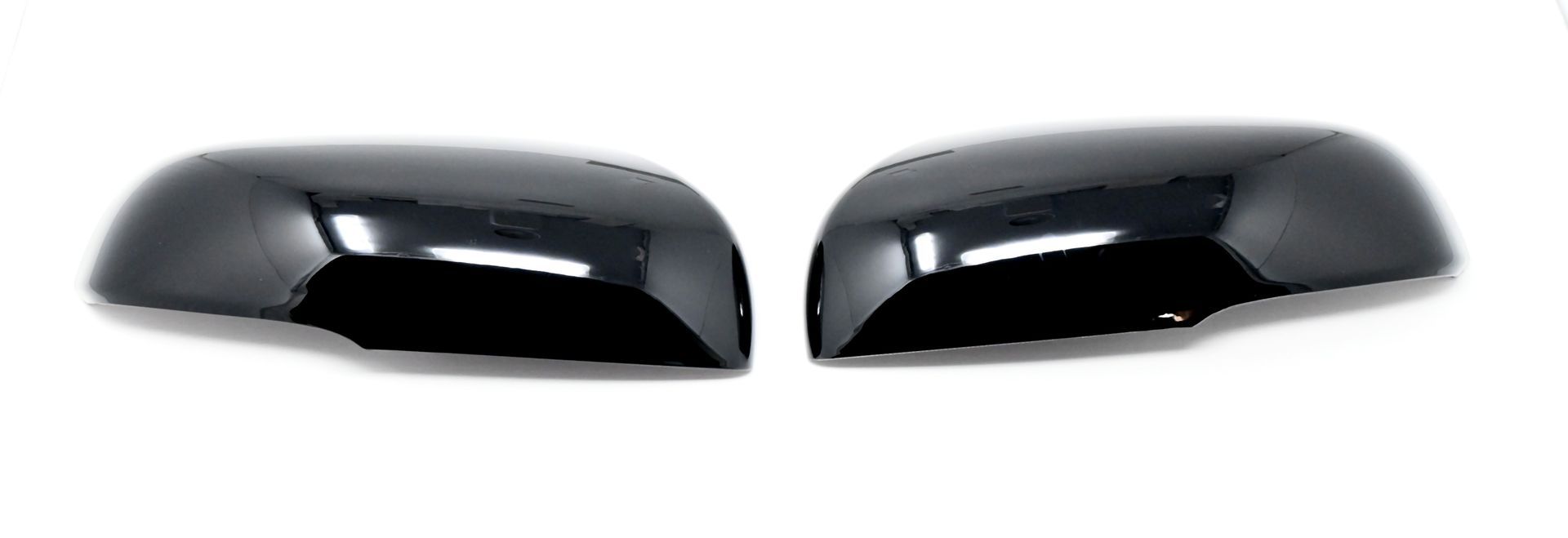 MC6370BLK 16-22 Honda Pilot, 17-24 Honda Ridgeline, 19-24 Honda Passport 2 PCS With Turn Signal Top Gloss Black Tape-on Mirror Cover