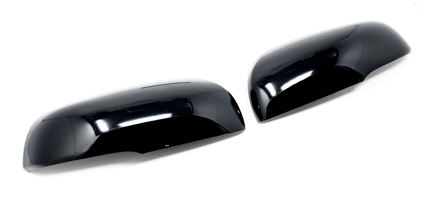 MC6370BLK 16-22 Honda Pilot, 17-24 Honda Ridgeline, 19-24 Honda Passport 2 PCS With Turn Signal Top Gloss Black Tape-on Mirror Cover