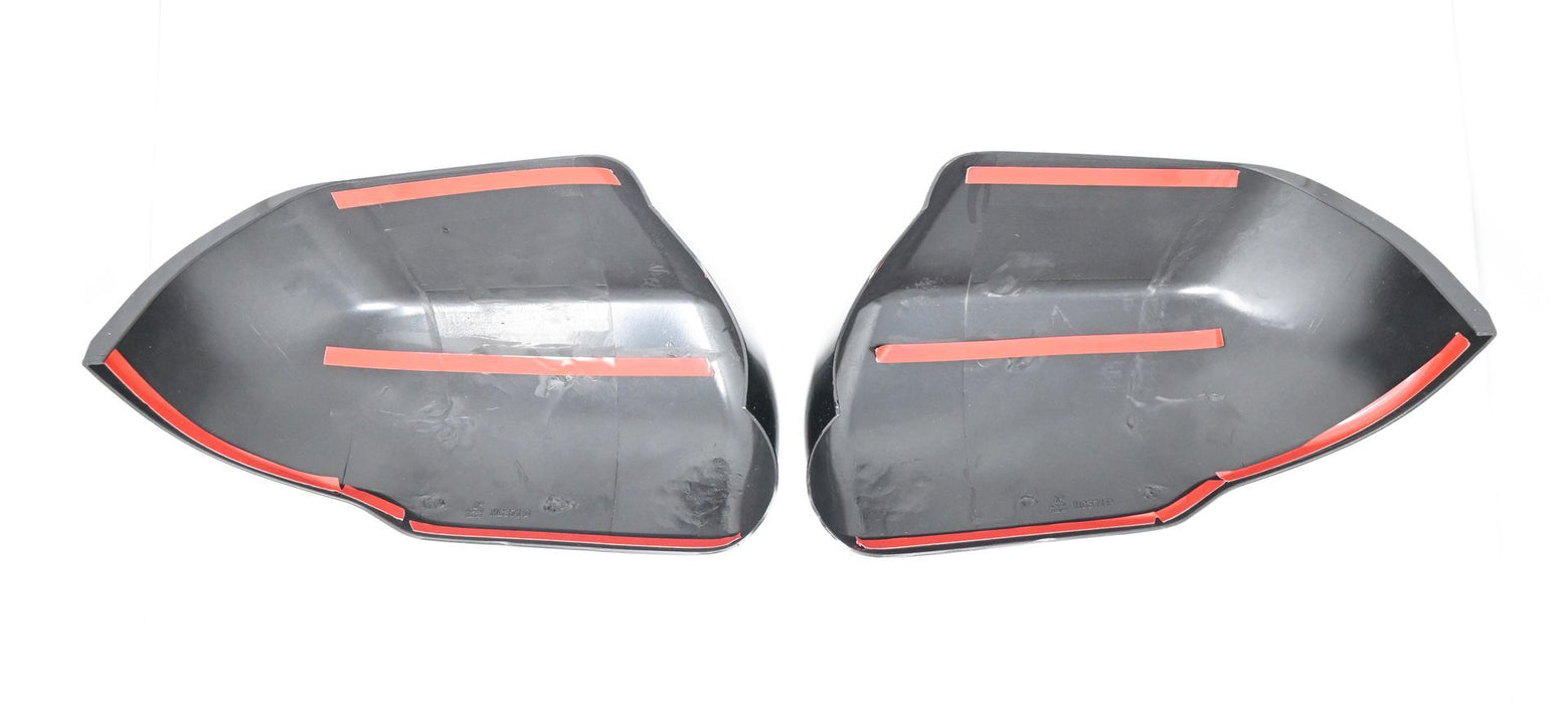 MC6371BLK 22-24 Toyota Tundra, 23-24 Toyota Sequoia 2 PCS No Turn Signal Top Gloss Black Tape-on Mirror Cover