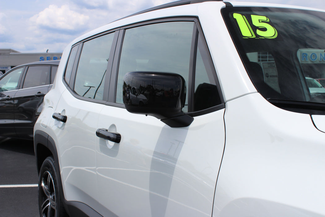 DH6272BLK 15-23 Jeep Renegade W/ or W/O Smart Key 10 PCS Gloss Black Tape-on Patented Door Handle Cover