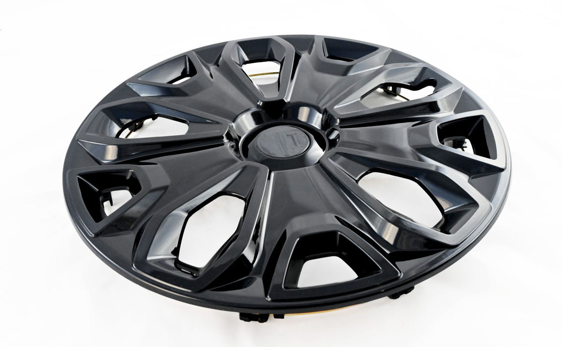 WC114-16BLK 15-23 Ford Transit Connect 4 PCS Gloss Black Snap-on Wheel Cover Set