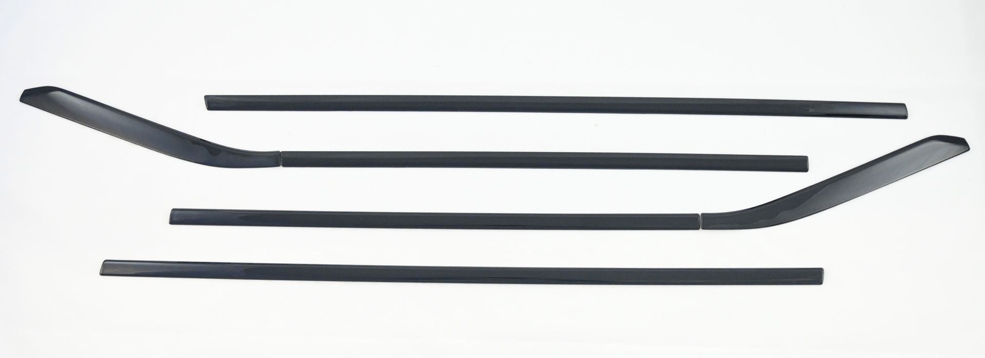 WT6014BLK 20-24 Nissan Sentra 6 PCS Gloss Black Tape-on Window Trim Set