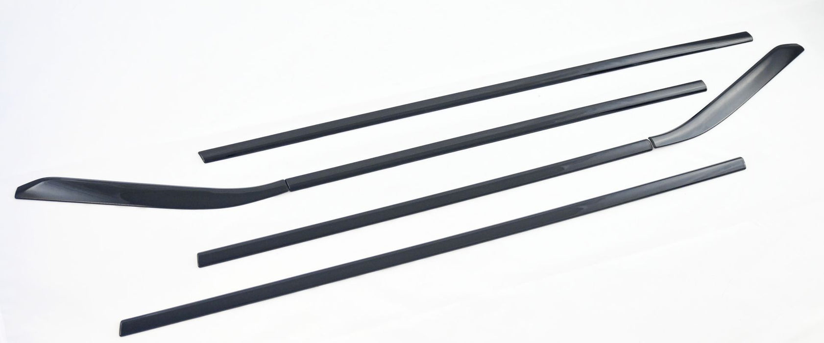 WT6014BLK 20-24 Nissan Sentra 6 PCS Gloss Black Tape-on Window Trim Set