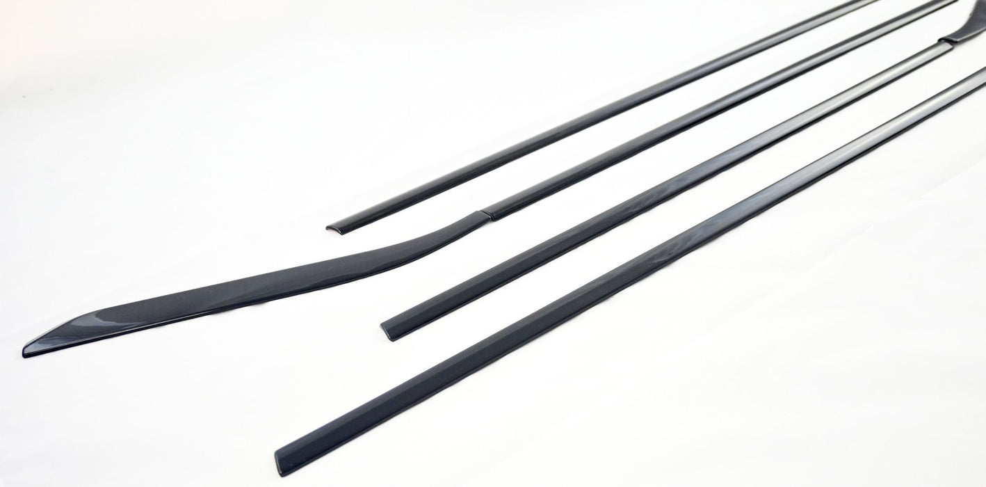 WT6014BLK 20-24 Nissan Sentra 6 PCS Gloss Black Tape-on Window Trim Set